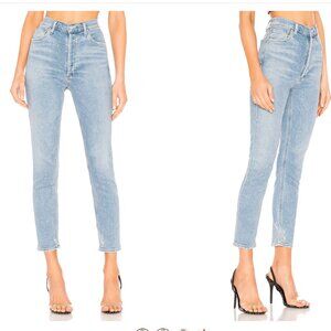 AGOLDE size 26 Light Blue Women's High-Rise Skinny Jeans